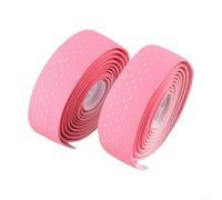 Oniissy Bande de guidon élastique en silicone PU avec rembourrage en EVA pour vélo de route - Poignée antidérapante absorbant les chocs en plusieurs couleurs (rose)