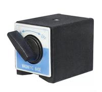 Oniissy Base magnétique solide pour indicateur de cadran, niveau numérique et indicateur - Trou de vis M8, support de montage en métal 50 x 63 x 55 mm avec interrupteur marche/arrêt,