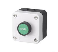 Oniissy Boîtier de commande pour interrupteur à bouton-poussoir CNC avec indicateur étanche pour arrêt, boîtier en plastique ABS classé IP67, compatible avec les interrupteurs standard de 22 mm pour