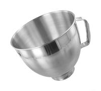 Oniissy Bol mélangeur en acier inoxydable pour batteurs sur socle 4,5 QT et 5 QT Compatible avec modèles K45SS KSM75 KSM100 KSM150 KSM165 Argenté