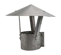 Oniissy Bouchon de cheminée en acier inoxydable 304 avec design coupe-vent et imperméable pour tuyau de 100 mm de diamètre, embout de protection de cheminée en forme de champignon