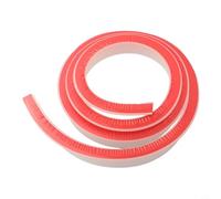 Oniissy Bouchon d'eau de douche pour douche sans courbure en silicone flexible étanche 100-300 cm de long, 30 mm de hauteur, transparent/gris (transparent, 1,5 m)