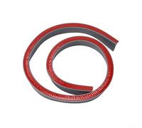 Oniissy Bouchon d'eau de douche pour douche sans courbure en silicone flexible étanche 100-300 cm de long, 30 mm de hauteur, transparent/gris (gris, 1 m)