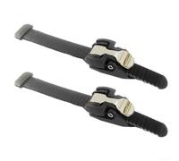 Oniissy Boucles de patins à roues alignées pour patins de vitesse, sangle de rechange réglable en PVC avec boucle en métal, robuste, résistante à la rouille, convient à la plupart des patins à