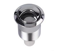 Oniissy Bouton poussoir pour réservoir de toilettes Siamp pour Skipper 45 - Finition chromée - Mécanisme d'économie d'eau - Rond