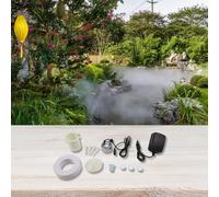 Oniissy Brumisateur avec protection anti-éclaboussures et 3 disques de rechange pour bassins, fontaines et fontaines - Brumisateur de 350 ml H avec flotteur et adaptateur britannique pour jardin