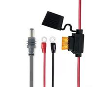 Oniissy Câble d'extension de connecteur CC 16 AWG pour mini avec porte-fusible ATC/ATO, protection fusible 30 A, certifié UL, gris-rouge, 10 m