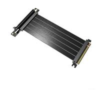 Oniissy Câble d'extension PCIe 4.0 x 16 avec angle droit blindé, pour RTX4090 RTX4070ti RTX3090ti, câble d'extension de carte mère 64 Gbit/s, options de longueur de 20 à 60 cm (30 cm noir)