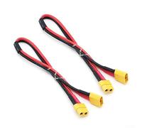 Oniissy Câble d'extension XT60 mâle vers femelle de 30 cm 14 AWG pour modèles RC, batteries, chargeurs, contrôleurs de vitesse et moteurs