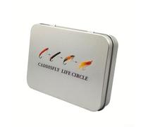 Oniissy Caddisfly Boîte à mouches pour nymphes et mouches sèches, design cycle de vie Caddisfly, intérieur en éponge divisée pour la protection des hameçons, rangement compact du matériel de pêche