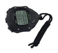 Oniissy Chronomètre numérique avec rétroéclairage, minuteur sport multifonction pour course à pied, natation, entraînement, 100 tours de mémoire, métronome, compte à rebours, mode football,