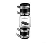 Oniissy Clapet anti-retour silencieux de 3,8 cm pour pompe de puisard anti-refoulement avec mécanisme à ressort à clapet corps transparent pour surveillance du débit d'eau