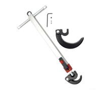 Oniissy Clé télescopique pour lavabo avec mâchoire réglable et poignée extensible pour robinet sous évier 25 cm à 43,2 cm (25 cm à 42,5 cm), construction en acier