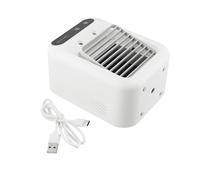 Oniissy Climatiseur portable avec batterie rechargeable USB de 1800 mAh, ventilateur personnel et humidificateur avec 2 vitesses de vent, modes de brume réglables, silencieux