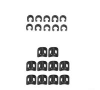 Oniissy Clips de boîtier de câble | Collier de serrage de tube de frein en forme de C pour câbles de changement de vitesse et de frein | Base en alliage d'aluminium avec boucle en plastique |