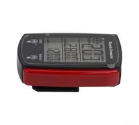 Oniissy Compteur de vitesse filaire étanche pour vélo LCD avec rétroéclairage et design étanche pour la plupart des modèles, options de couleur noir/rouge/blanc (rouge)