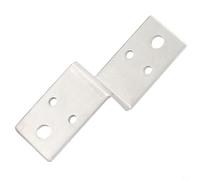 Oniissy Connecteurs d'angle de meubles en acier inoxydable, multifonctionnels en acier inoxydable épaissi en forme de Z, équerres d'angle pour fixation d'angle en bois (30 mm)