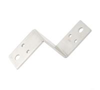 Oniissy Connecteurs d'Angle Universels en Acier Inoxydable pour Meubles - Multifonctionnels, Épais, en Forme de Z - Équerres pour Fixation de Bois (60 mm)