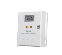 Oniissy Contrôleur de charge solaire 12 V/24 V - Identification automatique - Régulateur solaire pour système de charge intelligent de lampadaire, prend en charge les courants de 10 A/20 A/80 A/100 A