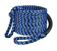 Oniissy Corde de remorquage de bateau de 18,3 m 3K pour tubes, corde de ski flottante avec résistance de 1 179,3 kg, corde en polyéthylène résistante à l'usure pour wakeboard, genou, tube remorquable