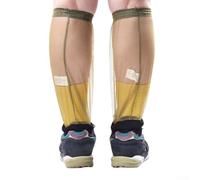 Oniissy Couvre-pieds d'extérieur pour le camping et la randonnée - Protections anti-jambes en maille respirante avec bande élastique, couverture complète du mollet, pliable et léger (vert)