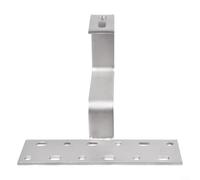 Oniissy Crochet de toit réglable pour panneau solaire, en acier inoxydable pour crochet plat A2 à 180° pour tuiles de toit et rails en aluminium, installation de module photovoltaïque (15 12)