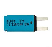 Oniissy Disjoncteur à réinitialisation automatique 5-30 A 12-24 V DC Mini ATM fusible à lame pour camions applications marines et courses (15 A)