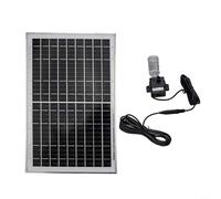 Oniissy Eau solaire submersible 12 V pour bassin, puits profonds et aquariums, panneau polycristallin 10 W avec angle réglable, 240 L/H circulation de l'oxygène, compatible