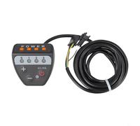 Oniissy Écran LED pour vélo électrique 36 V 48 V avec contrôleur de lumière et connecteur SM 5 broches, compatible avec protocole 02OMD, corps en ABS noir, support de guidon de 22,2 mm de diamètre