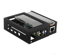 Oniissy Écran tactile de 3,5" pour Raspberry Pi 4B 3B+ 3B 2, 480 x 320 TFT LCD contrôleur XPT2046, réponse élevée 50 FPS - Boîtier en alliage d'aluminium