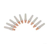 Oniissy Embouts de soudage sans revêtement 40 x 0,8 mm, 10 buses en cuivre pour chalumeau de soudage 15AK, accumulation anti-scories pour un chemin de soudure clair, flux de fil lisse pour