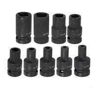 Oniissy Ensemble de douilles carrées en acier au chrome vanadium avec tournevis 1/2" pour réparation de filetage M24 et applications d'accès restreint