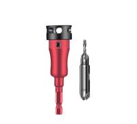 Oniissy Ensemble de forets à profondeur réglable en alliage d'aluminium pour perçage du métal et du bois, pour contrôle de la profondeur, plusieurs tailles, installation à changement rapide, traité