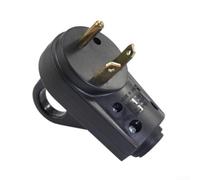 Oniissy Ensemble de prise de rechange et prise de courant 30 A, prise électrique robuste 125/250 V avec boîtier en polycarbonate et bornes en cuivre pour camping-cars, (mâle)