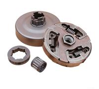 Oniissy Ensemble d'embrayage de pignon de jante pour tronçonneuses 185 285 394 395 et 395XP avec pignon de 3/8" 7T Pièces de rechange compatibles avec les modèles nécessitant