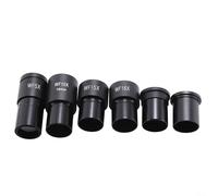 Oniissy Ensemble d'oculaires de microscope biologique de 23,2 mm de large champ WF5X WF10X WF15X WF16X WF20X WF25X en alliage d'aluminium compatibles avec monoculaire et (WF15X/13)