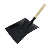 Oniissy Ensemble pelle à charbon et brosse en métal robuste | Pelle à cendres en métal avec brosse à main douce pour le feu | Grande pelle à poussière de jardin ou pelle à charbon pour recueillir le