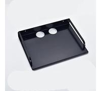 Oniissy Étagère murale pour projecteur pour routeur, boîte multimédia et console de jeu | Support flottant avec gestion des câbles | 33 x 25 x 4,2 cm | Construction spatiale en aluminium, noir