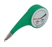 Oniissy Extracteur de soudure de tresse à dessouder avec distributeur de molette, mèche à dessouder de fil de cuivre de 2 m pour réparation électronique, pointe en acier inoxydable anti-chaleur (1520A