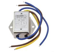 Oniissy Filtre d'alimentation secteur AC 250 V 3 A-10 A CW1B-L Series pour équipements audio et appareils électriques avec purificateur de ligne anti-interférence (CW1B-10A-L)