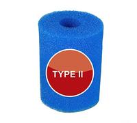 Oniissy Filtre de piscine réutilisable et lavable en mousse Cartrigde Cartouche filtrante de rechange pour type II (bleu)