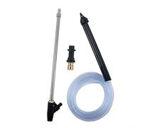 Oniissy Fixation de sablage pour nettoyeur haute pression, 2500 PSI Sand/Wet Blaster Kit de tuyau avec adaptateur en laiton et tuyau d'aspiration en acier, pour tuyau de 3 m, convertit (kit)