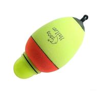 Oniissy Flotteur électronique pour la pêche, bicolore lumineux avec indicateur visuel, terminal en plastique pour pêche au saumon et à la ligne à tête haute, compatible avec standard (50 g)