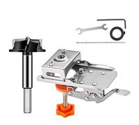 Oniissy Gabarit de perçage de charnière caché de 35 mm pour le travail du bois, pour installation de porte d'armoire, fabrication de meubles professionnels (1 ensemble)