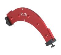 Oniissy Guide d'angle pour défonceuse à bois, gabarit en alliage d'aluminium pour arrondi intérieur et extérieur, gabarit de rainurage de bord intérieur extérieur, rayon R100/R150/R200/R250/R300 (R100