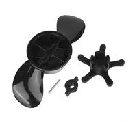 Oniissy Hélice de moteur électrique marin en acier au carbone pour moteurs hors-bord de 8,2 kg, 11,8 kg, 13,6 kg, 18,1 kg, 21,8 kg, accessoires de bateau noirs (8,2 kg)