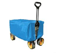 Oniissy Housse de chariot de jardin imperméable en tissu Oxford 210D avec cordon de serrage réglable pour chariots pliables d'extérieur (bleu)