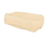 Oniissy Housse de siège de scooter - Coussin en velours d'agneau avec revêtement antidérapant, chaud et durable pour trottinette à genoux en noir et blanc (blanc)