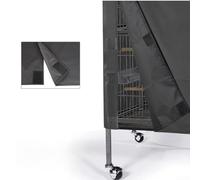 Oniissy Housse en tissu Oxford 210D imperméable et anti-poussière pour cage à oiseaux de 48 x 48 x 102 cm, 66 x 48 x 102 cm, 84 x 59 x 104 cm, 97 x 61 x 122 cm avec motif bloquant la lumière et (97 x