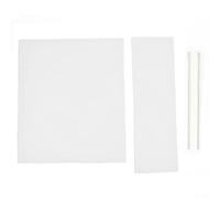 Oniissy Housses de siège en toile de rechange pour chaises de directeur, assortiment de couleurs multiples 48 x 38 cm, 16 x 52 cm (blanc)